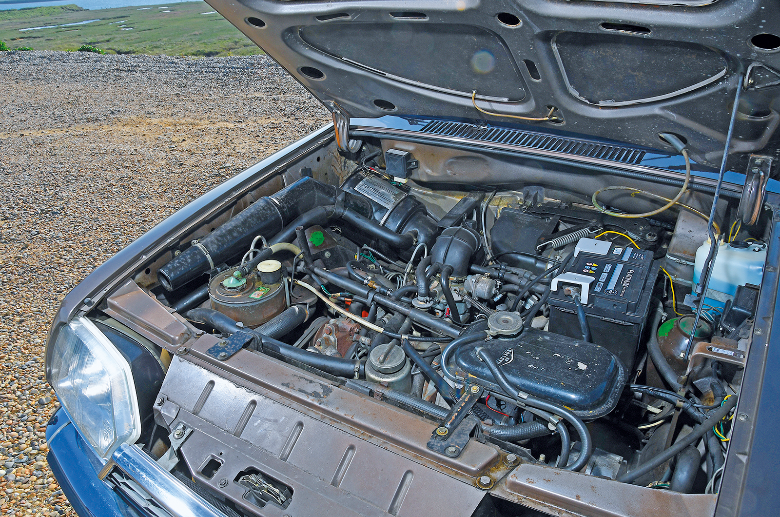 Visually very different, the Citroën (pictured) and NSU effectively shared powerplants