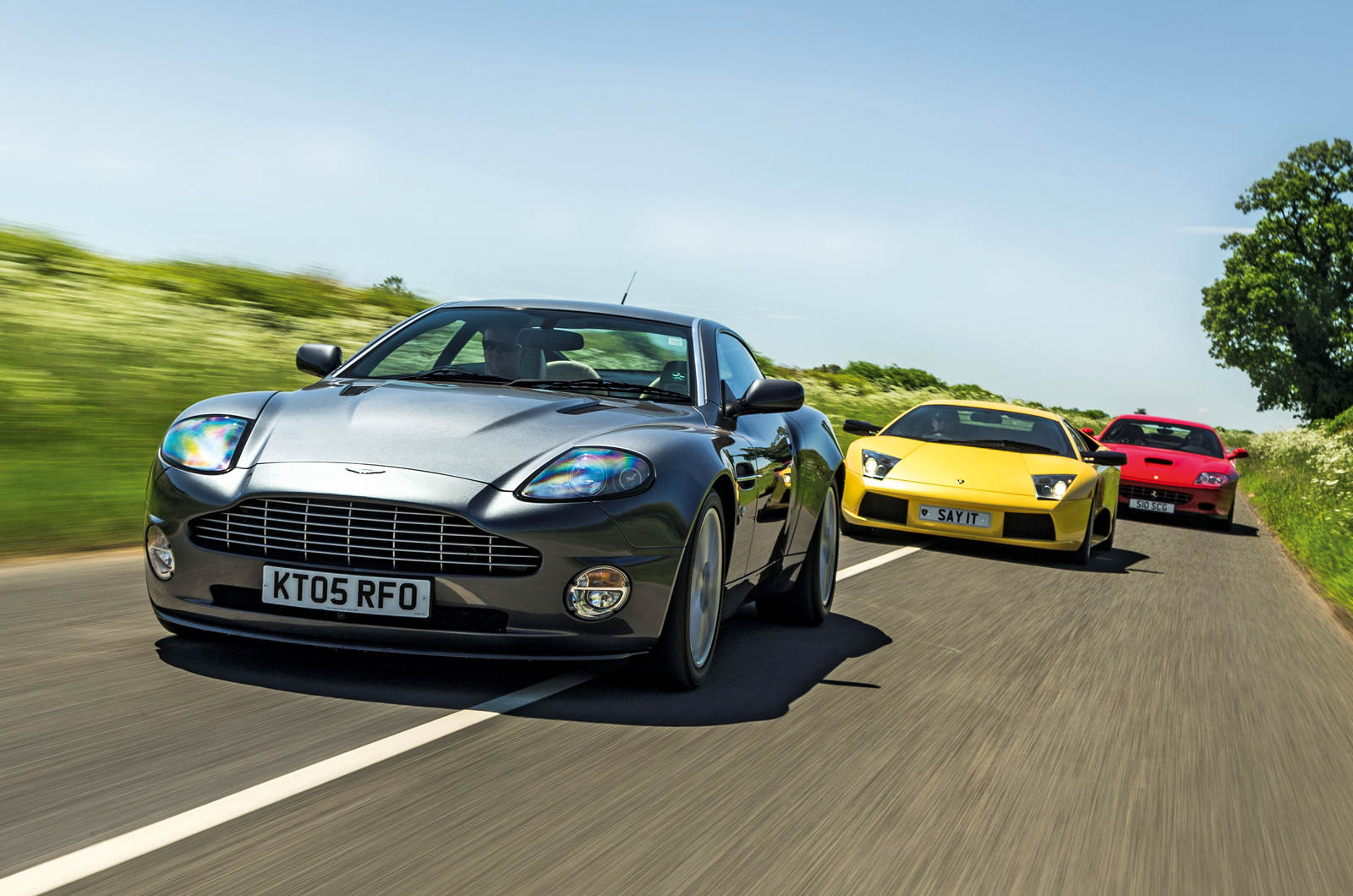 Classic & Sports Car – Better by the dozen: Lamborghini Murciélago vs Aston Martin Vanquish S vs Ferrari 575M