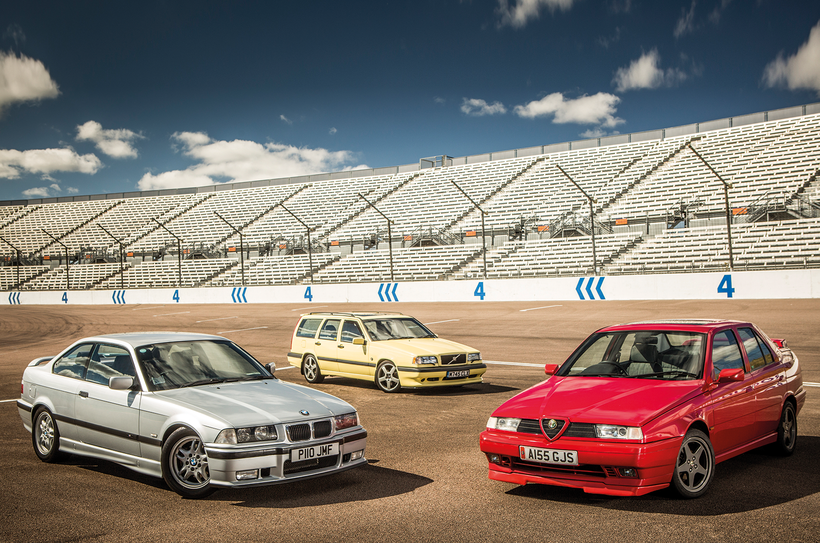 Race ready: Alfa Romeo 155 TS Silverstone vs Volvo 850 T-5R vs BMW 318iS
