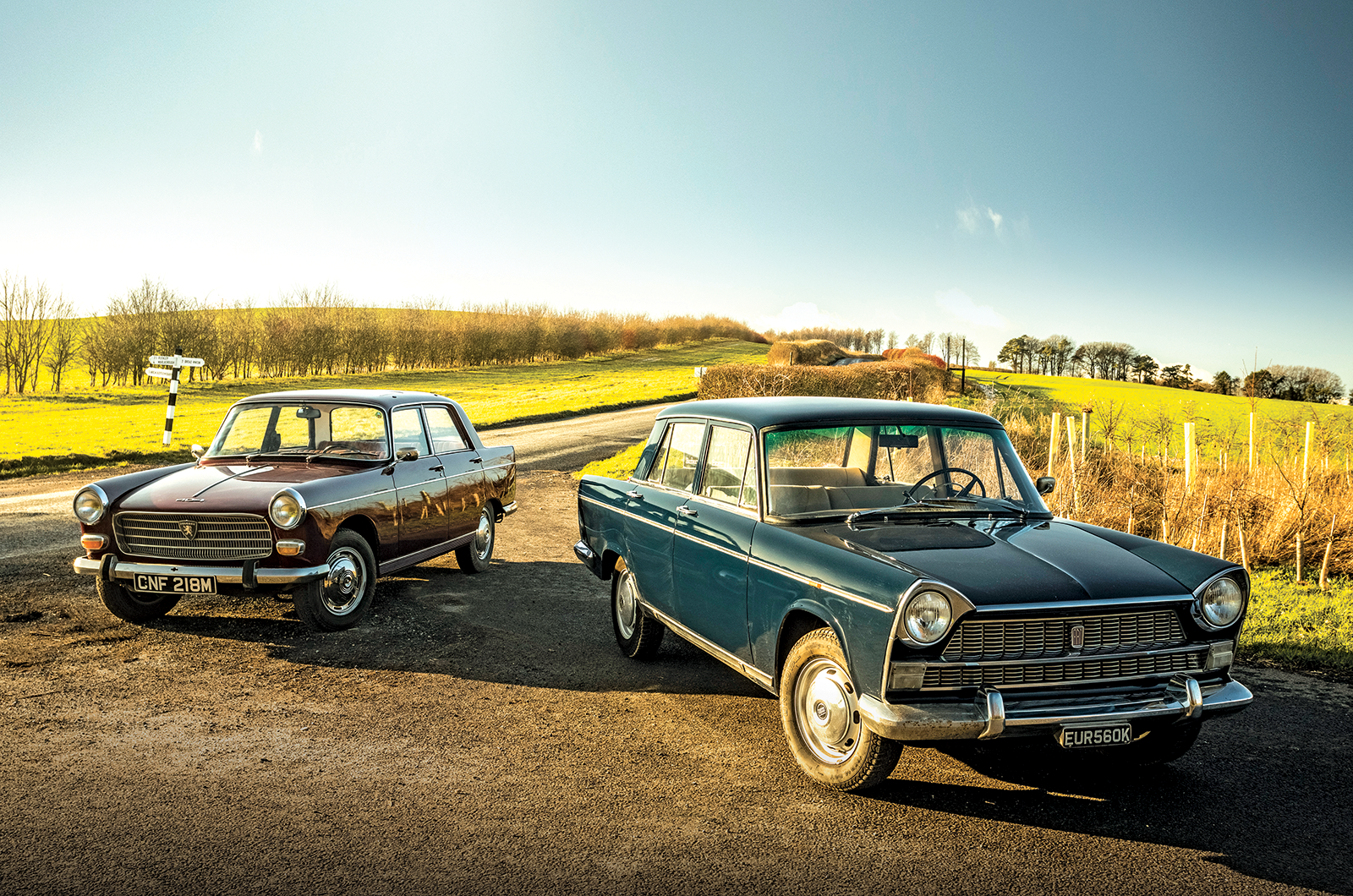 Classic & Sports Car – Fiat 1500L vs Peugeot 404: the shape of things to come