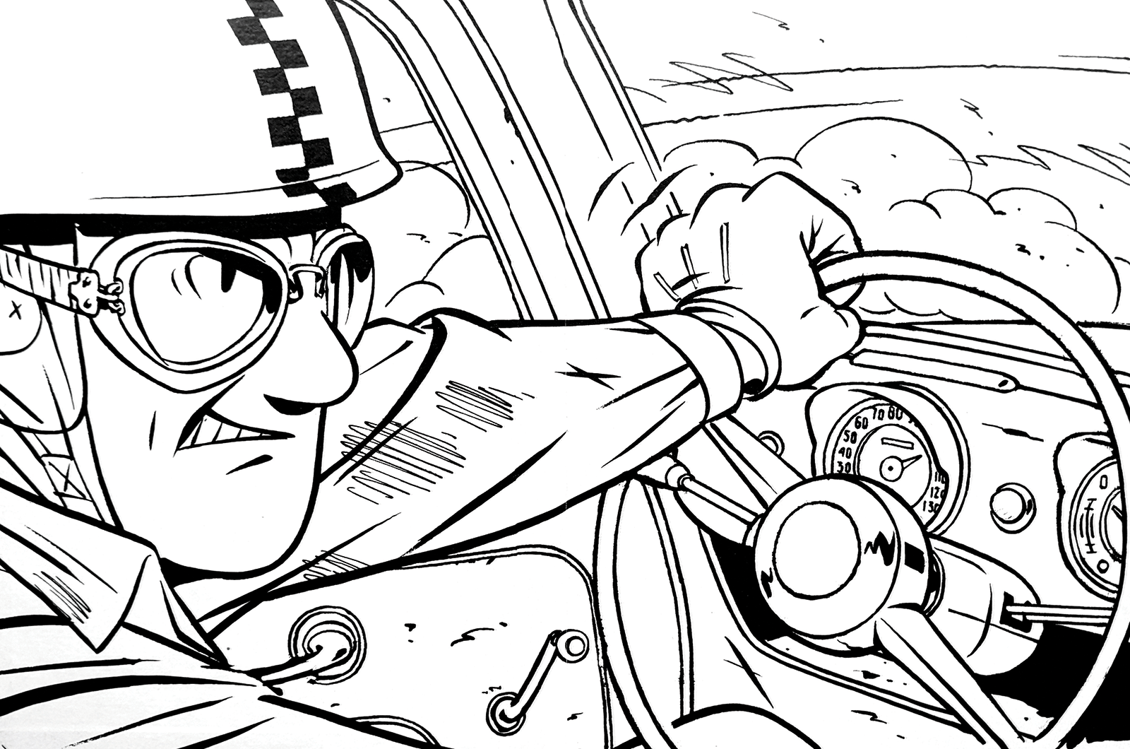 Classic & Sports Car – Motoring art: Michel Constant