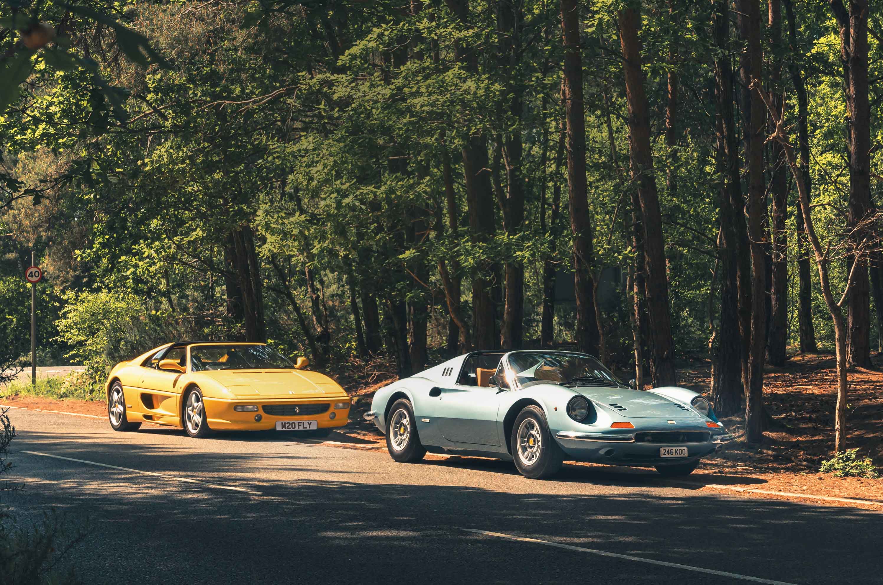 Classic & Sports Car – Dino 246GTS vs Ferrari F355GTS: benchmark babies