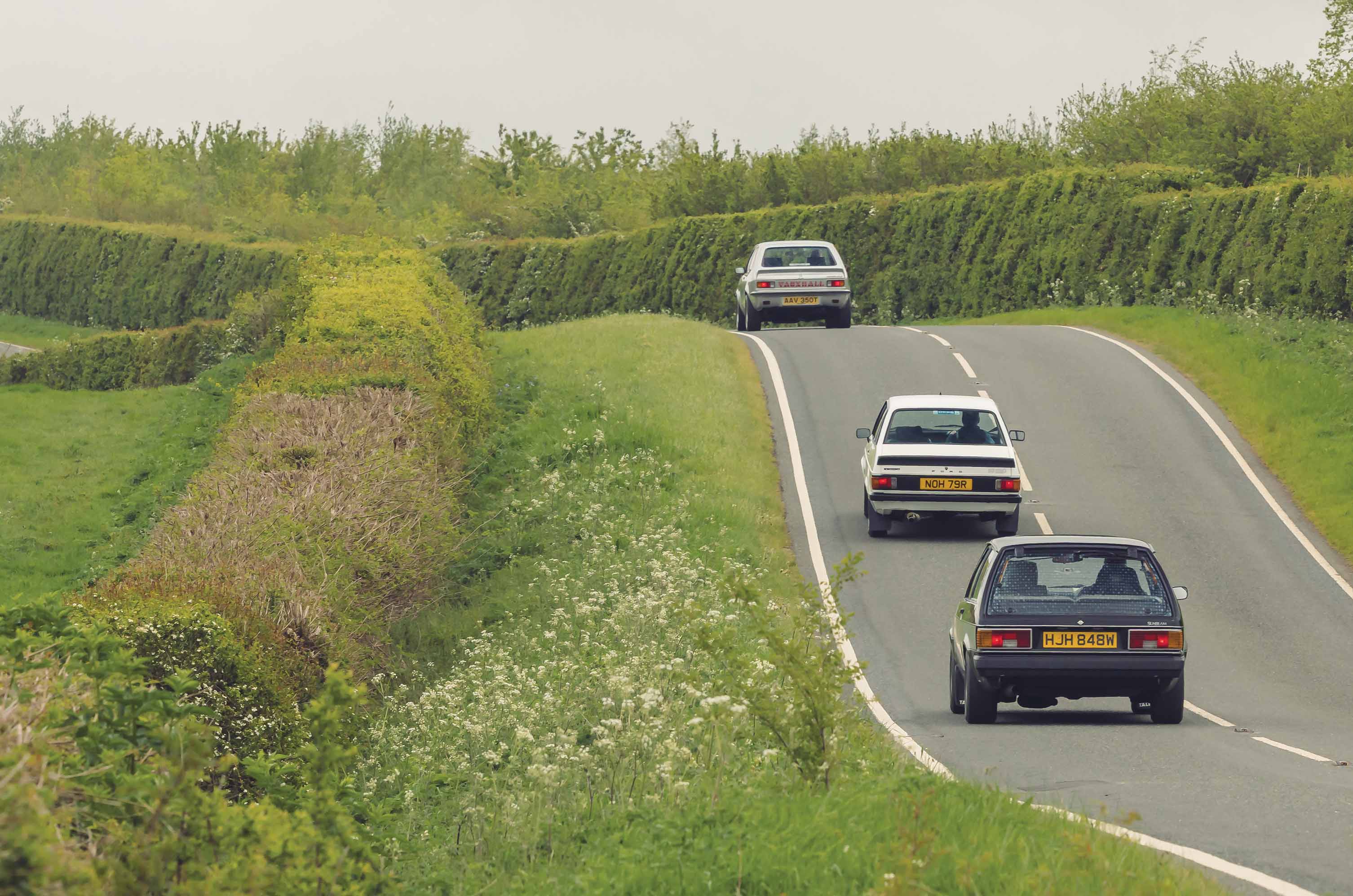 Classic & Sports Car – Ford Escort RS vs Sunbeam Lotus vs Vauxhall Chevette HS: rally action