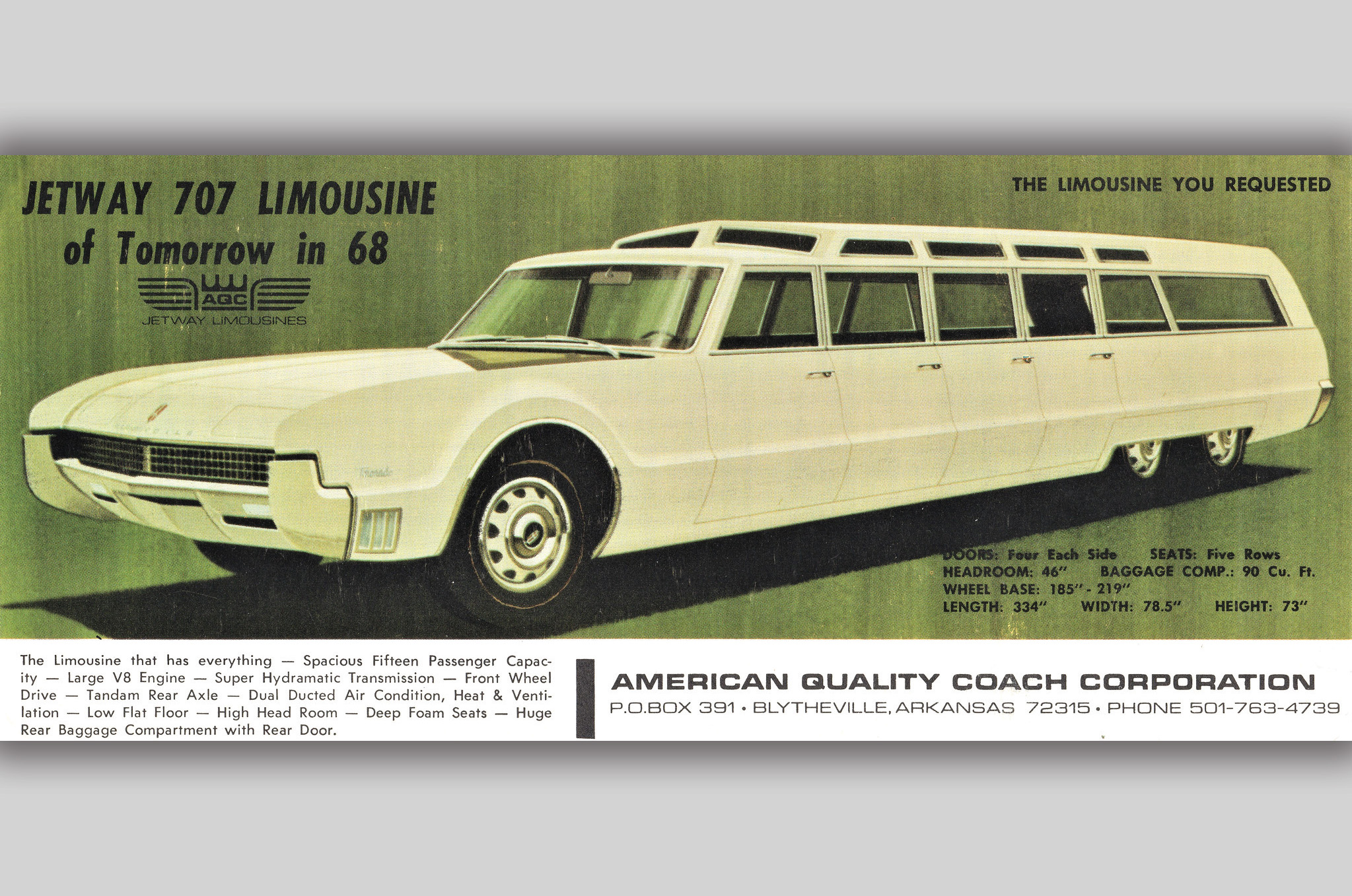 Classic & Sports Car – AQC Jetway 707: meet the Oldsmobile Toronado with 15 seats