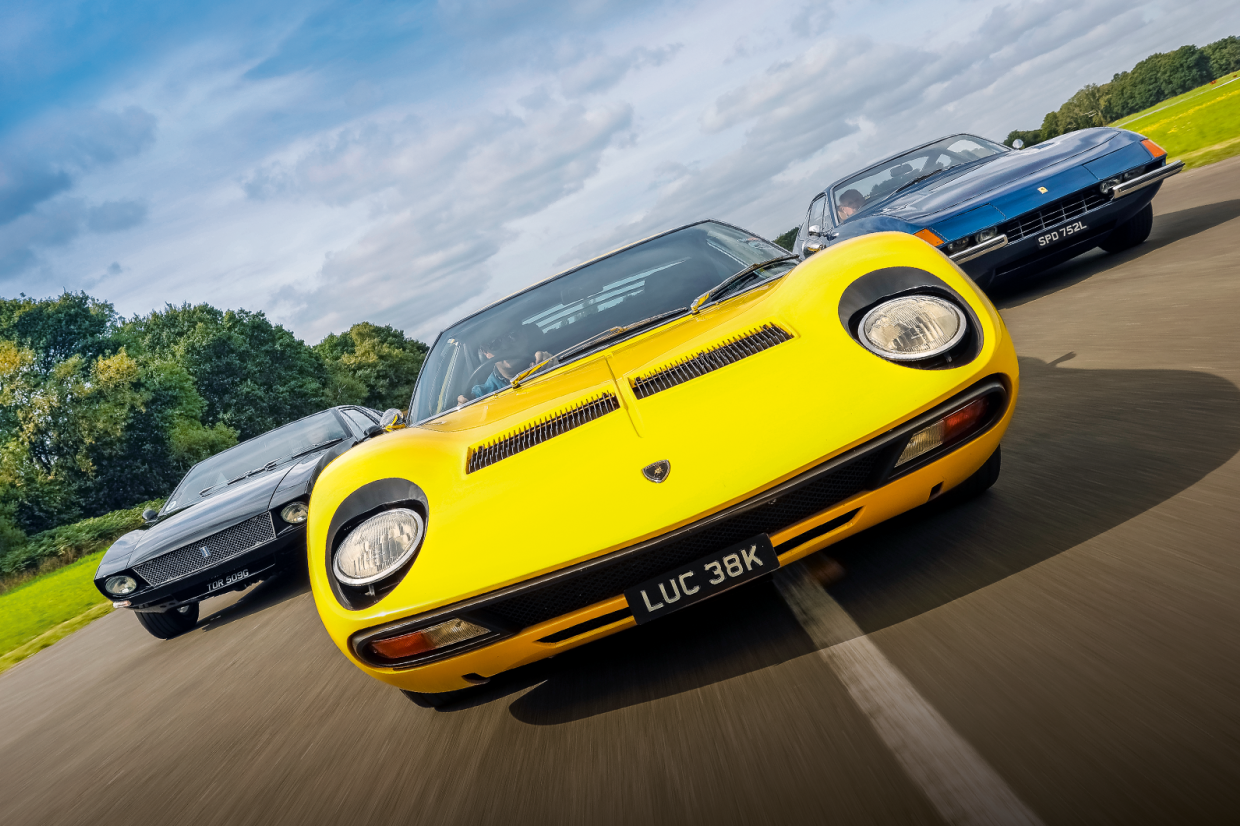 Battle of the supercars: Lamborghini Miura SV vs Ferrari 365GTB/4 Daytona vs De Tomaso Mangusta
