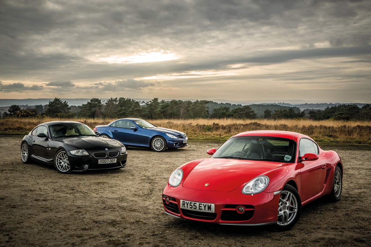 Classic & Sports Car – Sub-£20k sports coupés: BMW Z4M vs Porsche Cayman S vs Merc SLK