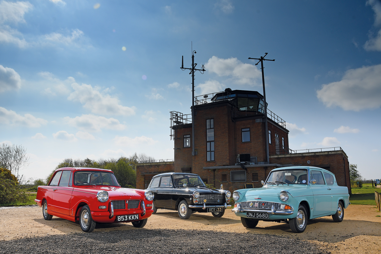 Classic & Sports Car – Future focused: Austin A40 vs Ford Anglia vs Triumph Herald