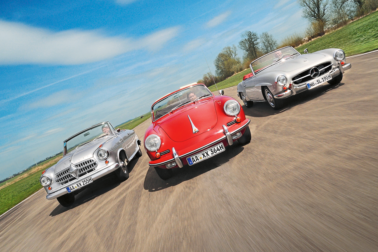 Classic & Sports Car – Sun seekers: Mercedes-Benz 190SL, Porsche 356 and Borgward Isabella
