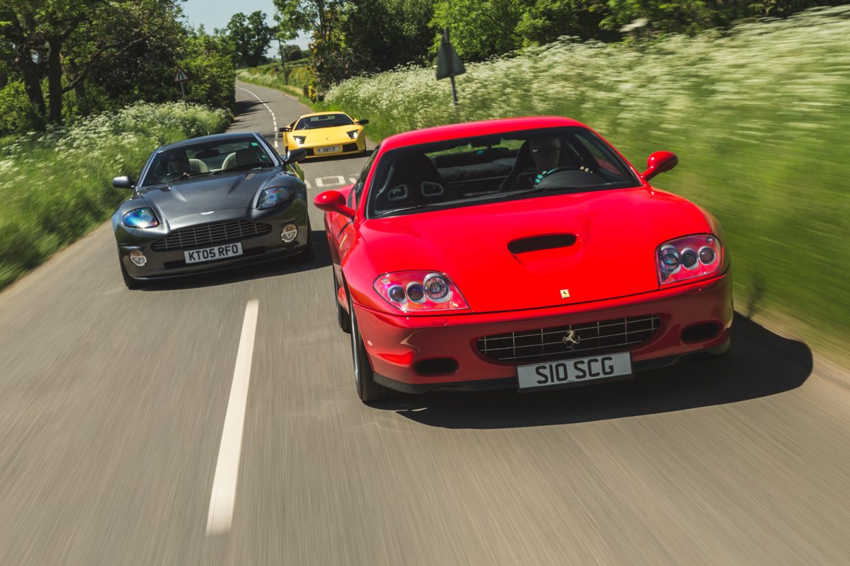 Classic & Sports Car – Better by the dozen: Lamborghini Murciélago vs Aston Martin Vanquish S vs Ferrari 575M