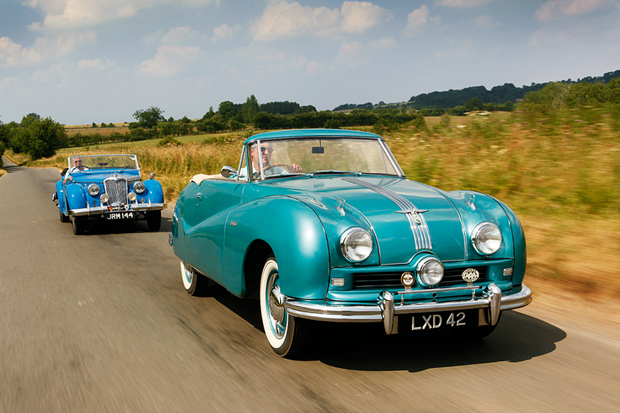 Classic & Sports Car - Missing the mark in style: Austin A90 Atlantic vs Riley RMC