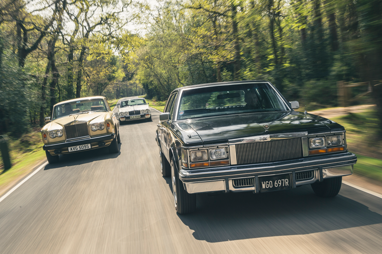 Classic & Sports Car – Rolls-Royce Silver Shadow II vs Cadillac Seville vs Jaguar XJ12 LWB: game of thrones
