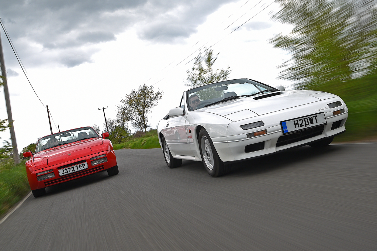 Classic & Sports Car – Mazda FC RX-7 Cabriolet vs Porsche 944 S2 Cabriolet: blue sky thinking
