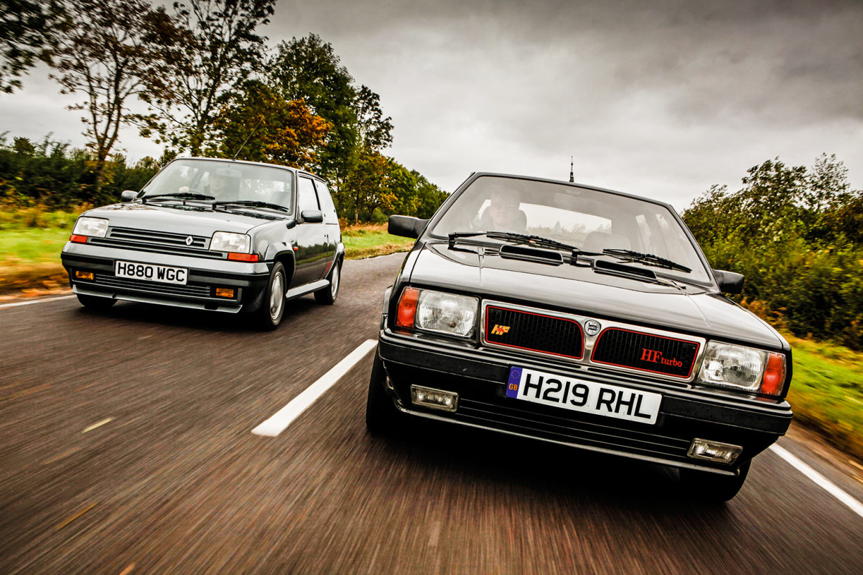 Classic & Sports Car – Renault 5 GT turbo vs Lancia Delta HF turbo ie: small cars, big punch