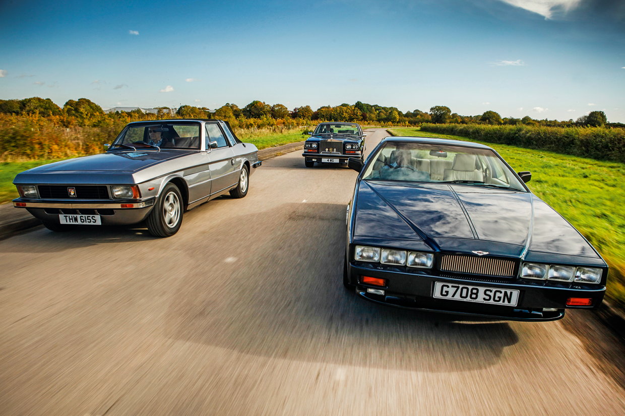 Classic & Sports Car – Aston Martin Lagonda V8 vs Bristol 412 vs Rolls-Royce Camargue: eccentric excess