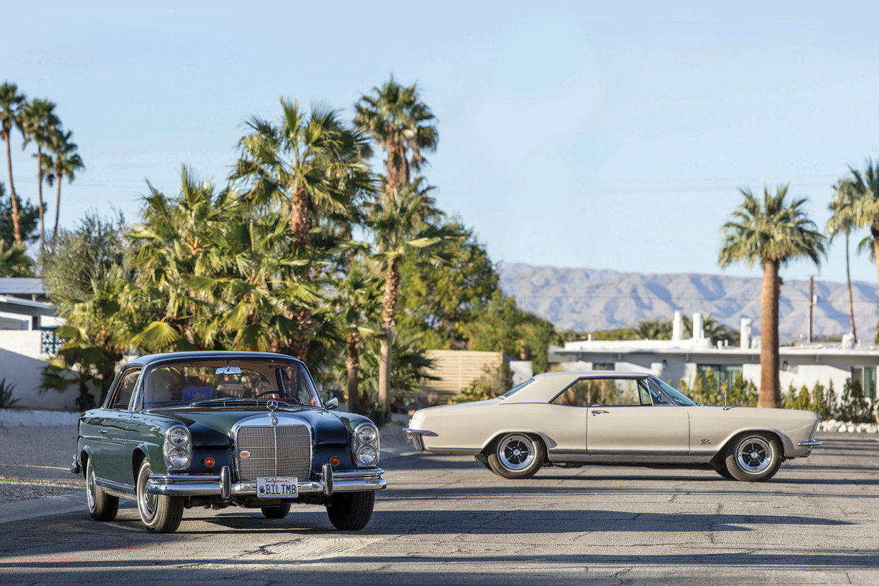Classic & Sports Car – Buick Riviera vs Mercedes-Benz 250SE Coupé: cut to shape