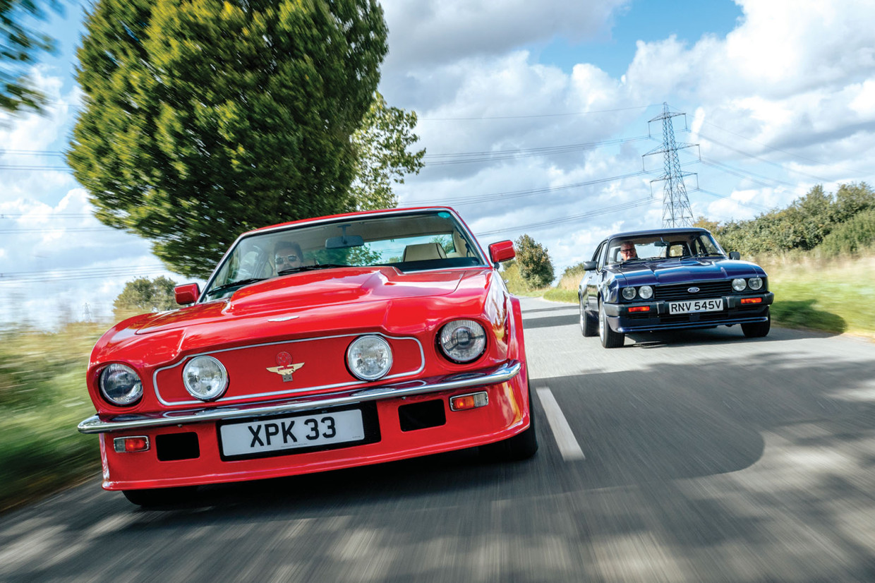 Classic & Sports Car – Aston Martin V8 Vantage X-Pack and Ford Capri 3.0S X-Pack: David vs Goliath
