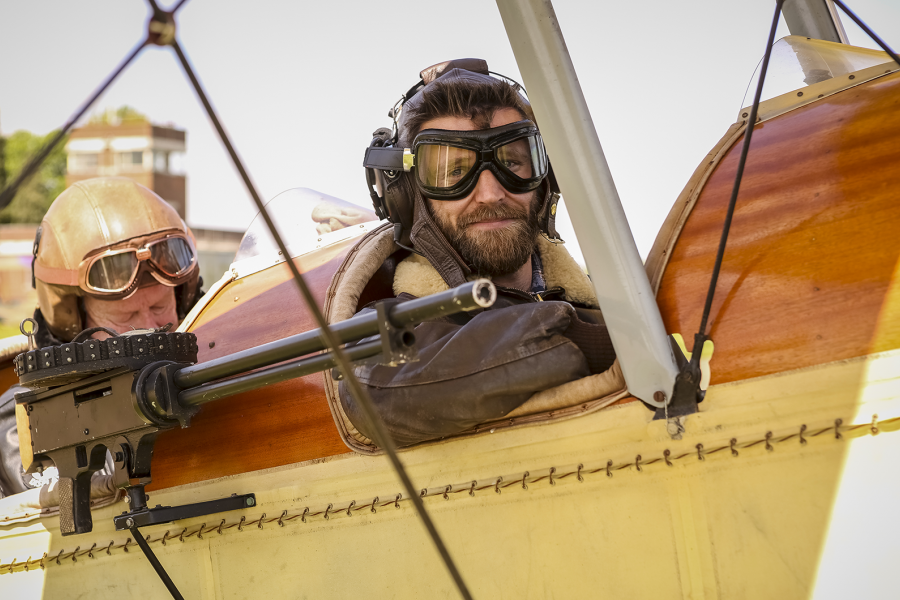 My flight in a WW1 plane over Bicester Heritage