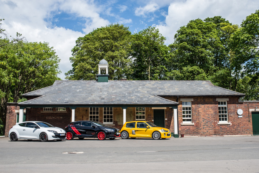 RenaultSport Clio and Meganes at Bonhams' Bicester base