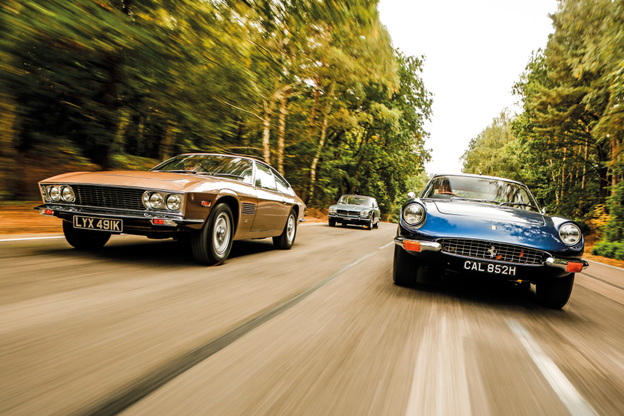 Classic & Sports Car - Welcome to the jet set: Ferrari 365GT 2+2 vs Maserati Mexico vs Monteverdi 375L