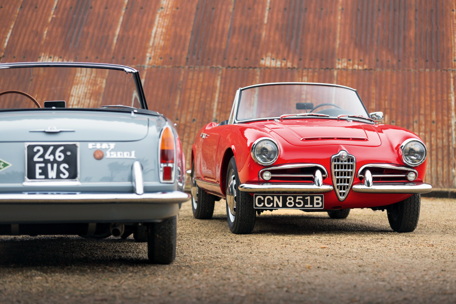Pretty little things: Alfa Romeo Giulia Spider Veloce vs Fiat-Osca 1500S Cabriolet