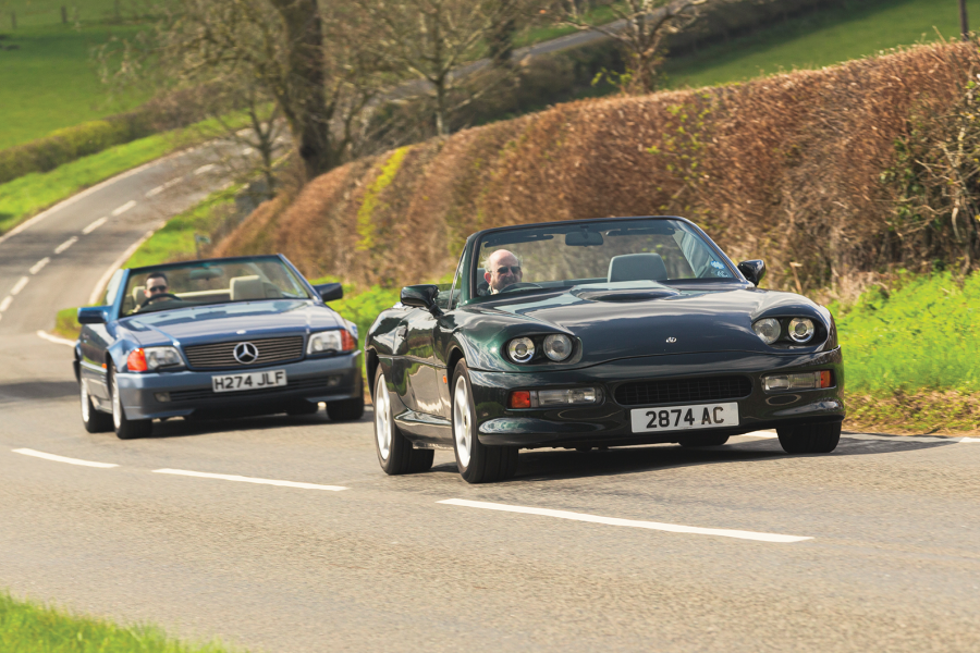 Classic & Sports Car – Mercedes-Benz 500SL vs AC Brooklands Ace: resolved roadsters