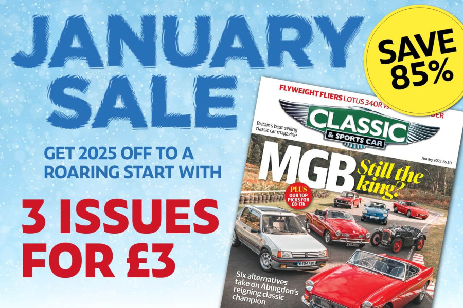 Classic & Sports Car – Treat yourself to 3 issues of Classic & Sports Car for £3 
