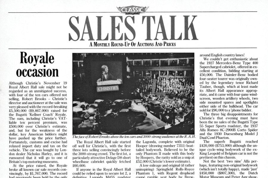 Classic & Sports Car – Remembering a record-breaking Bugatti Royale