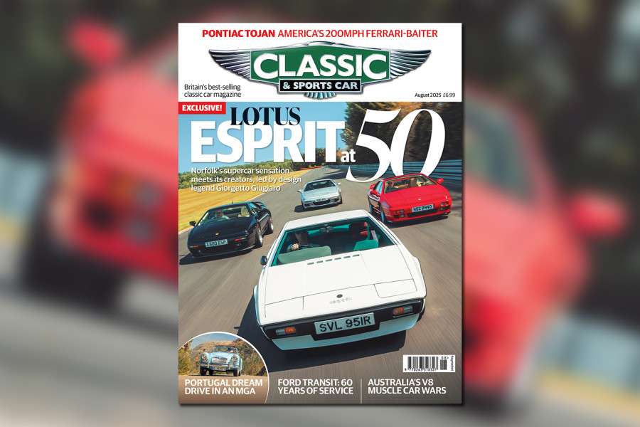 Classic & Sports Car – Lotus Esprit at 50: inside the August 2025 issue of Classic & Sports Car