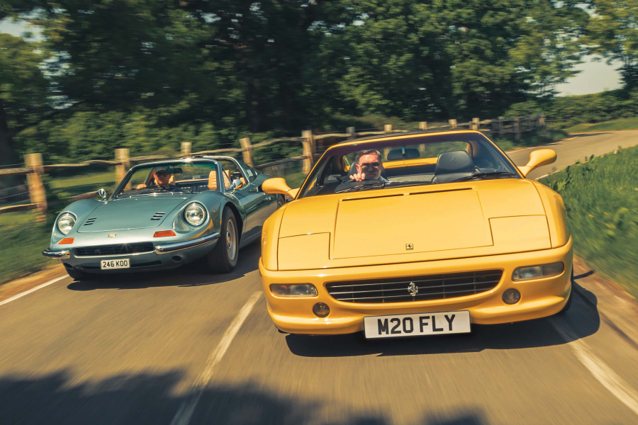 Classic & Sports Car – Dino 246GTS vs Ferrari F355GTS: benchmark babies