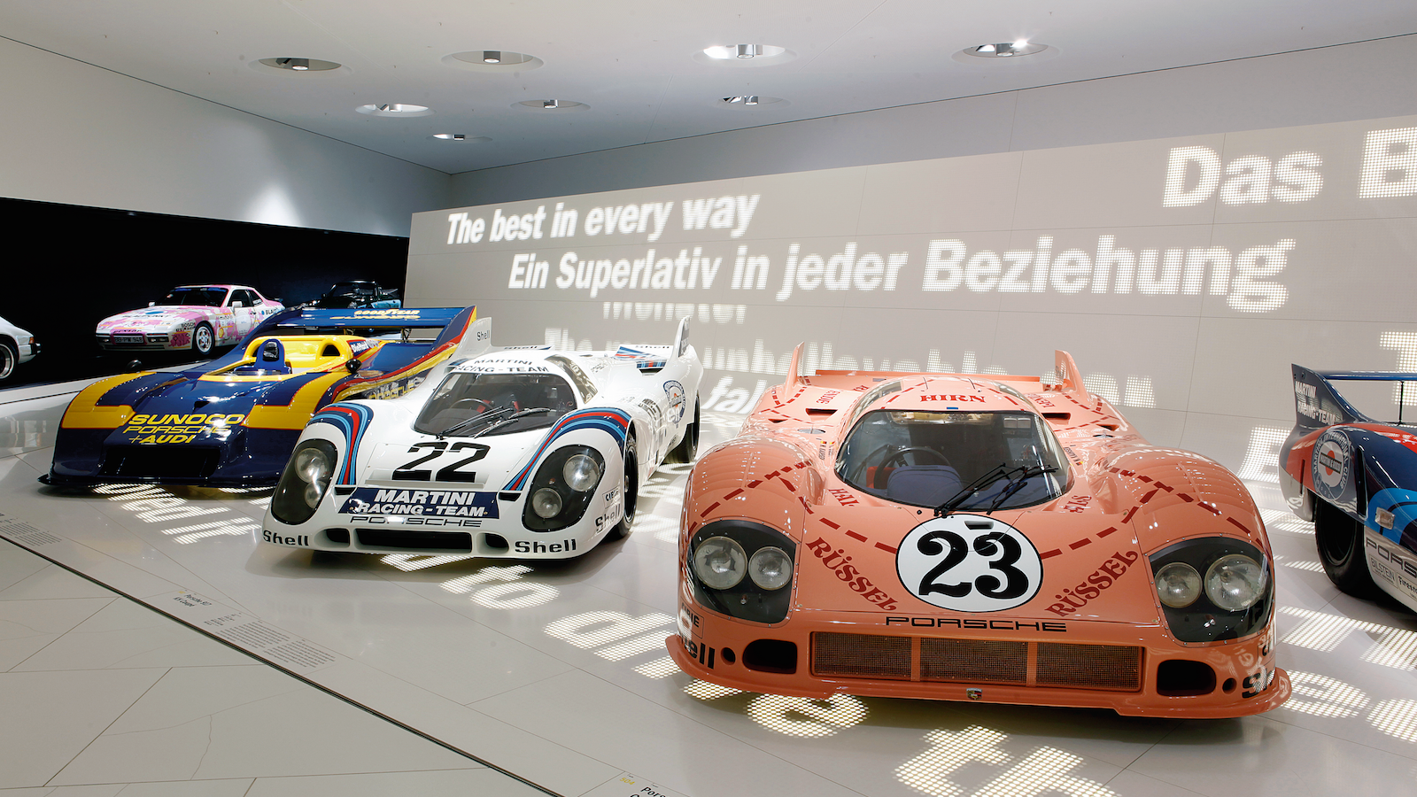 Inside the Porsche Museum in Stuttgart