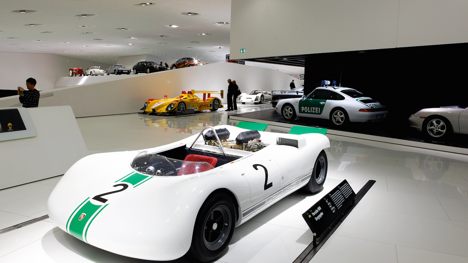 Inside the Porsche Museum in Stuttgart