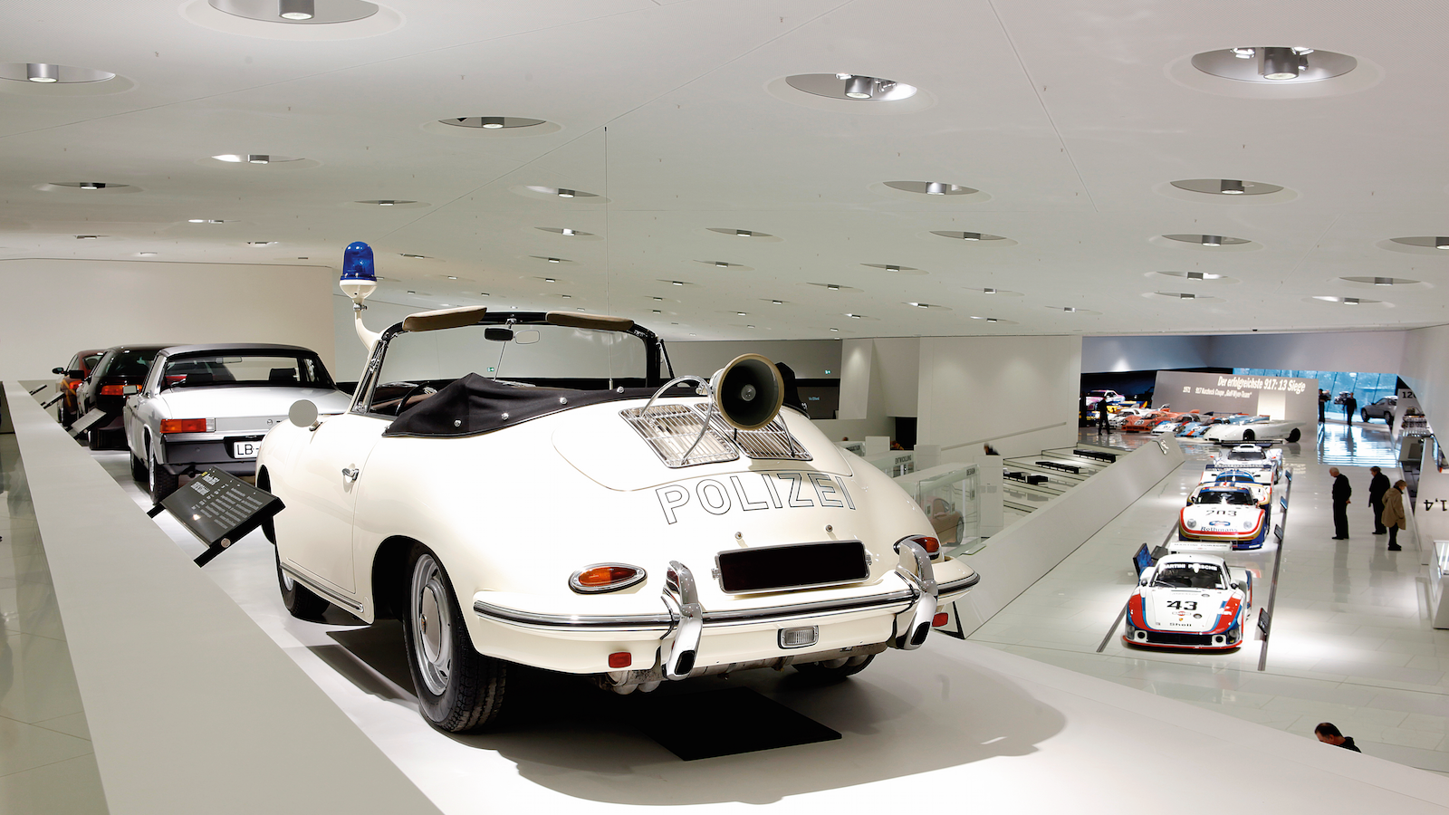 Inside the Porsche Museum in Stuttgart
