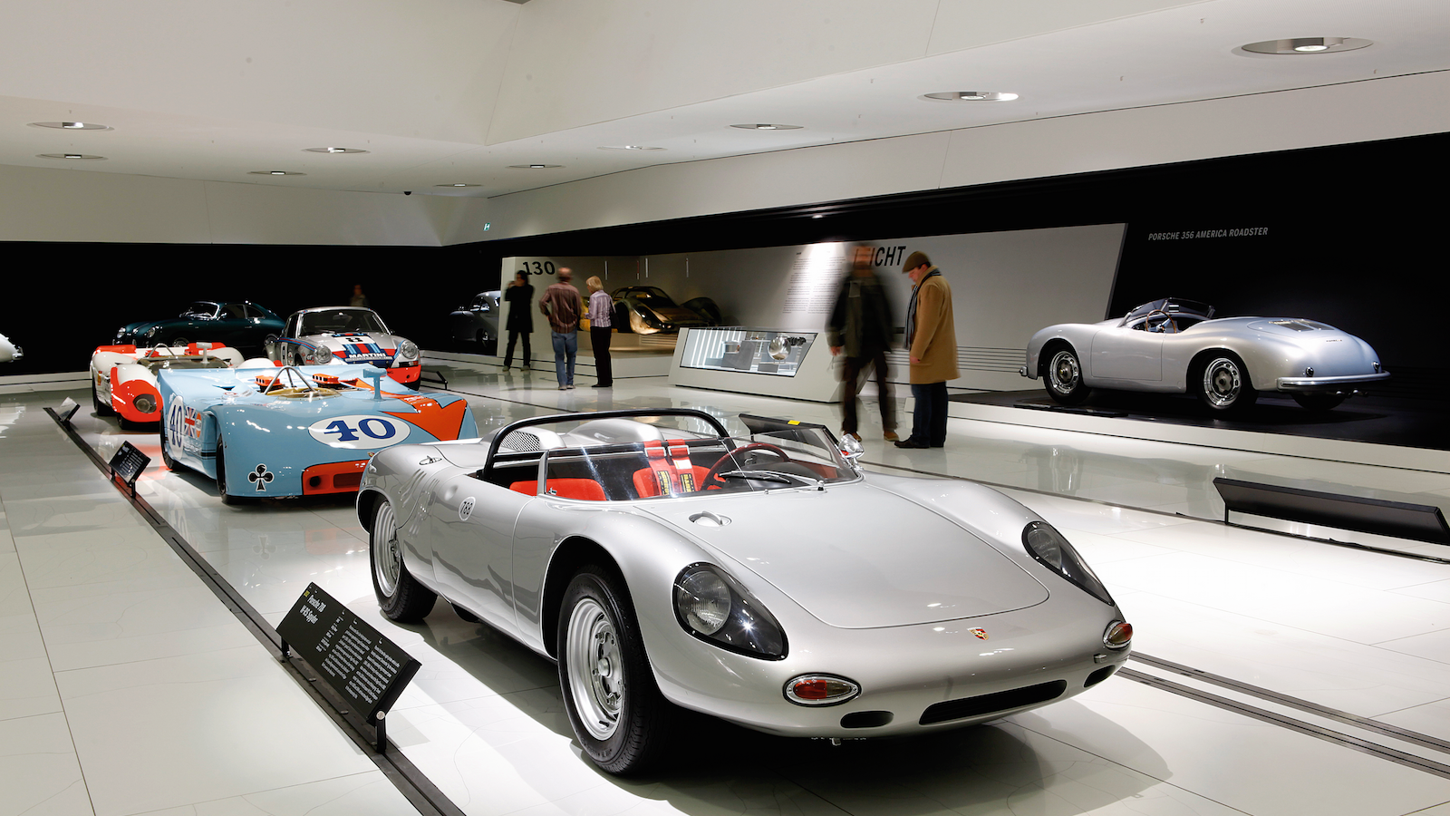Inside the Porsche Museum in Stuttgart