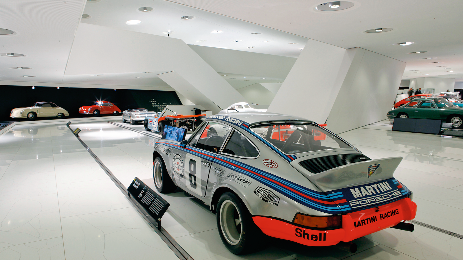 Inside the Porsche Museum in Stuttgart