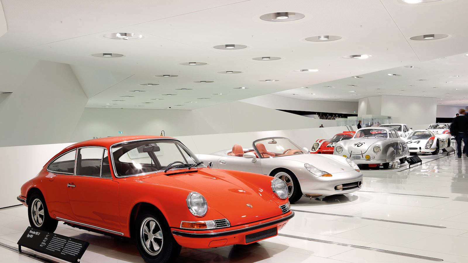 Inside the Porsche Museum in Stuttgart