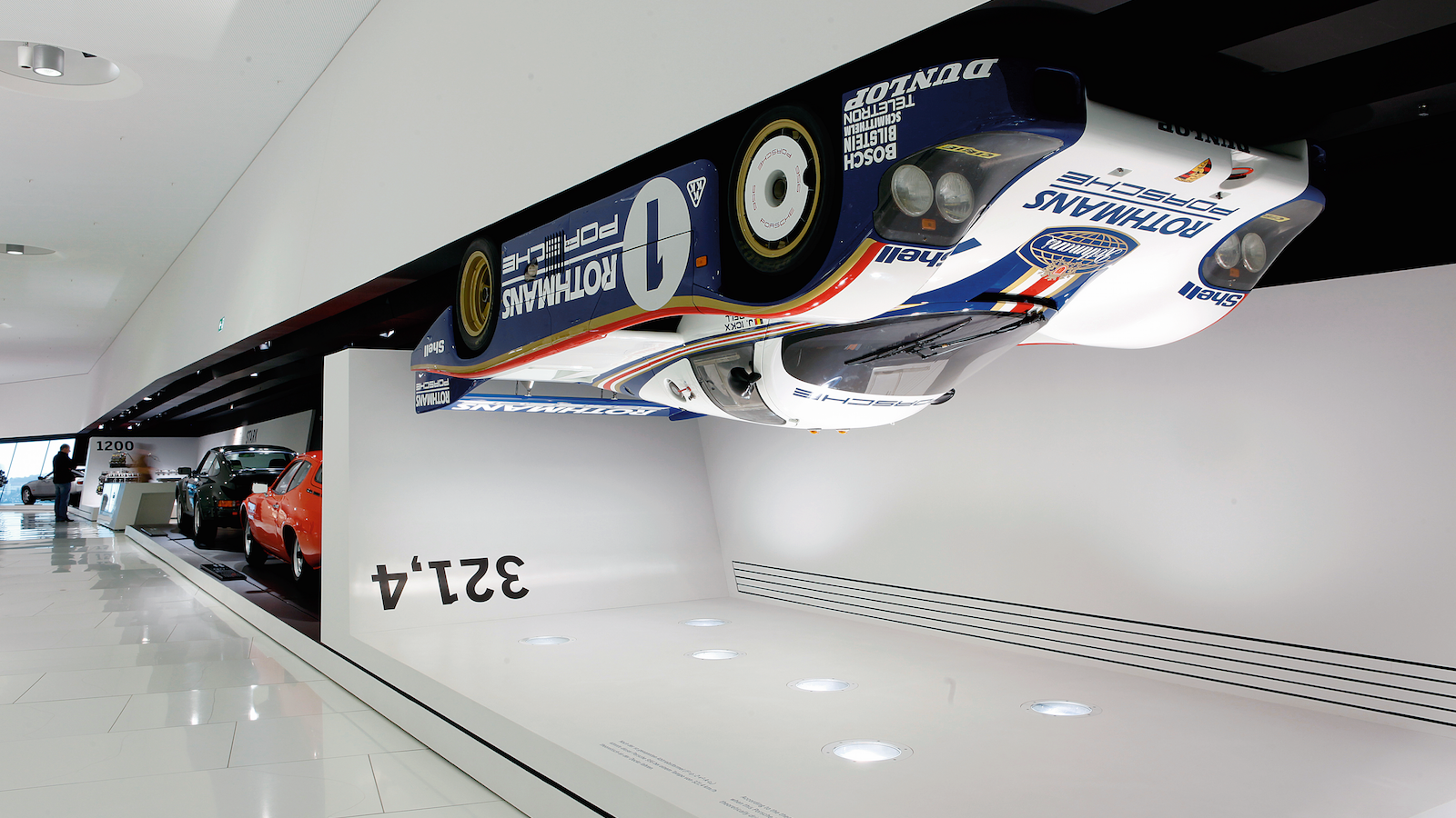 Inside the Porsche Museum in Stuttgart