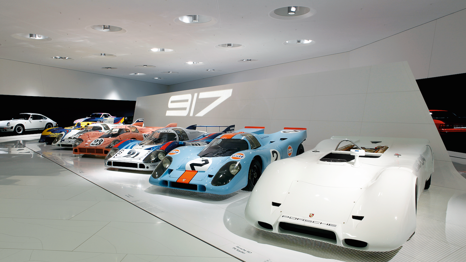Inside the Porsche Museum in Stuttgart