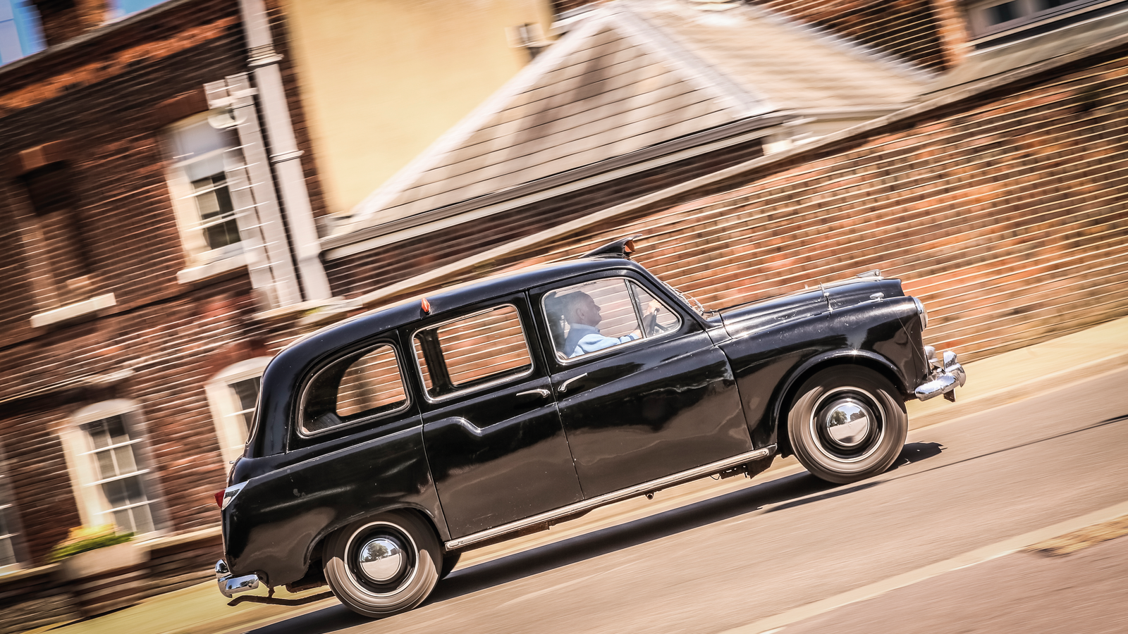 Taking a ride in the original black cab